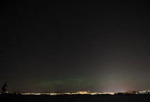 First northern lights (Auroae borealis) of the season
