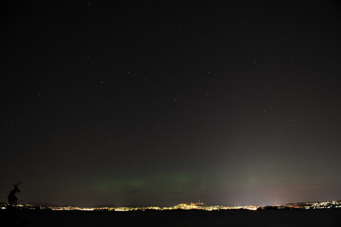 First northern lights (Auroae borealis) of the season