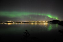 First northern lights (Aurora borealis) of 2010