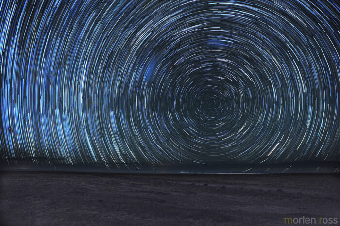 Star trails over Salar de Uyuni