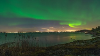 Northern Lights (Aurora Borealis) over Oslo