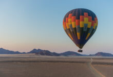 Hot air balloon in Namibia