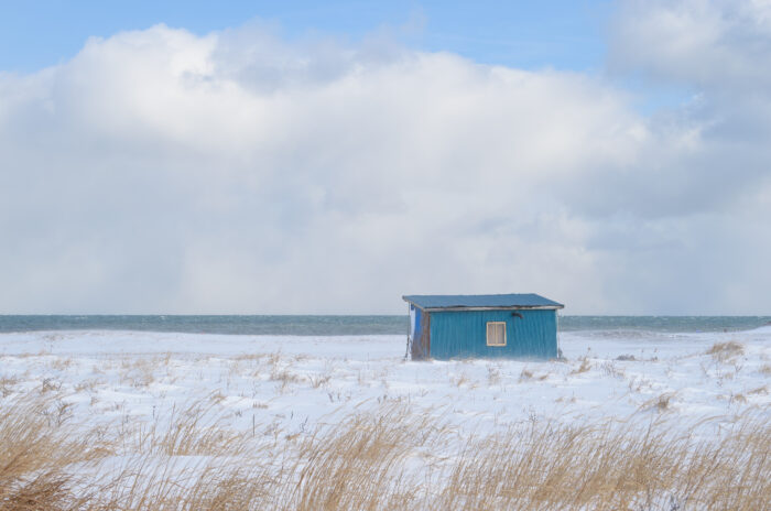 Blue shed, Notsuke Peninsula