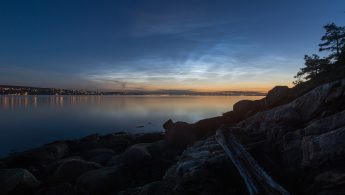 Noctilucent clouds over Oslo