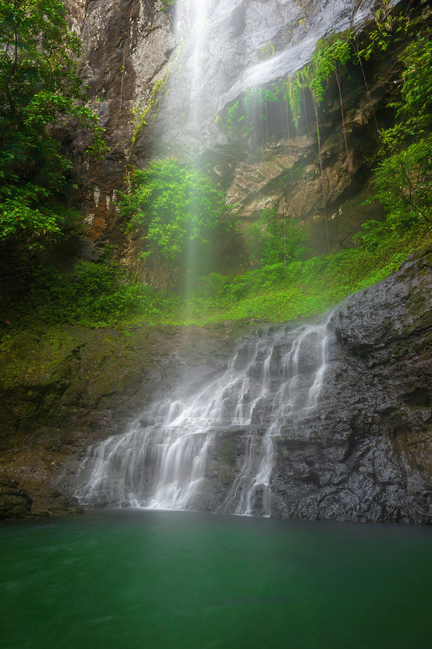 Principe seasonal waterfall